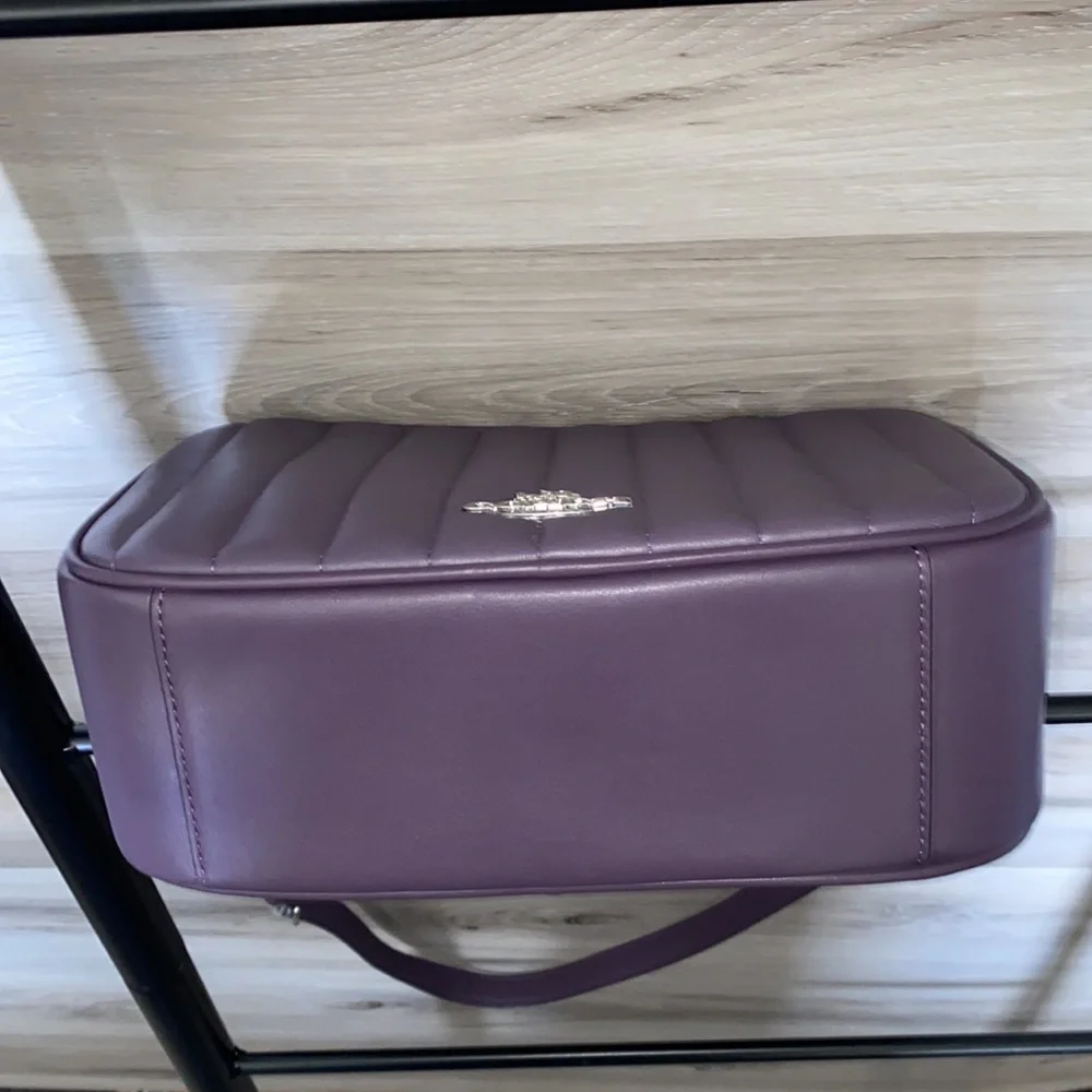NWT- Coach Linear Quilted Nappa Leather Jes Crossbody, Amethyst